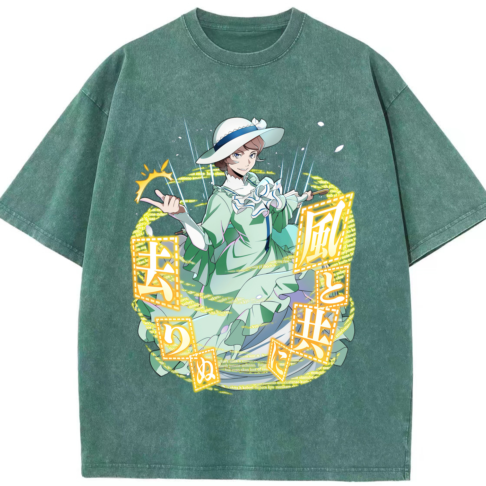 （画像用） 文豪ストレイドッグス Bungo Stray Dogs 綿100% ヴィンテージ風 半袖Tシャツ（フロントプリント）
